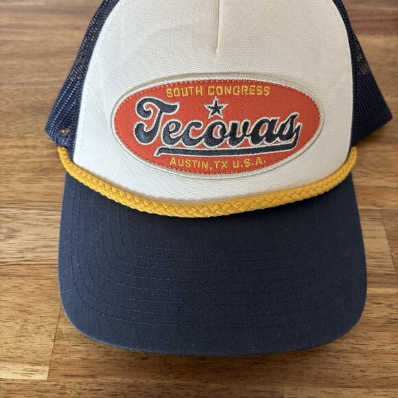 TECOVAS Trucker Hat Cap One Size Mesh Logo South Congress Austin Texas USA - Picture 3 of 11